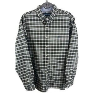 Ralph Lauren Men's Size XL Plaid Classic Fit Long Sleeve Button Down Shirt‎